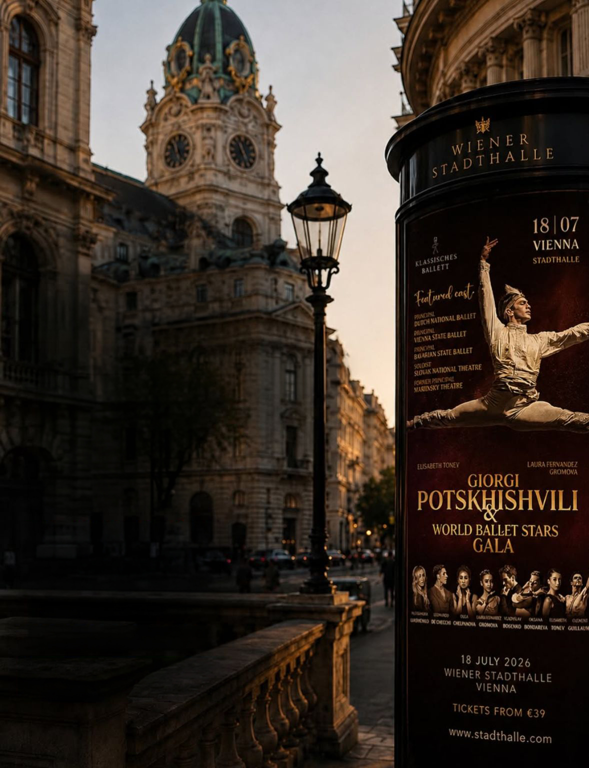 World Ballet Stars Gala Ankündigung in Wien